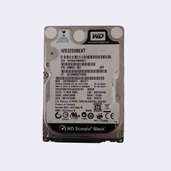 WESTERN DIGITAL WD3200BEKT 320GB