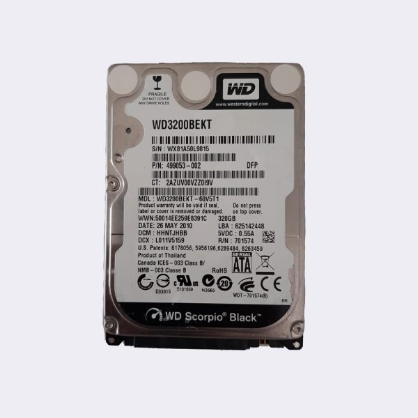 WESTERN DIGITAL WD3200BEKT 320GB