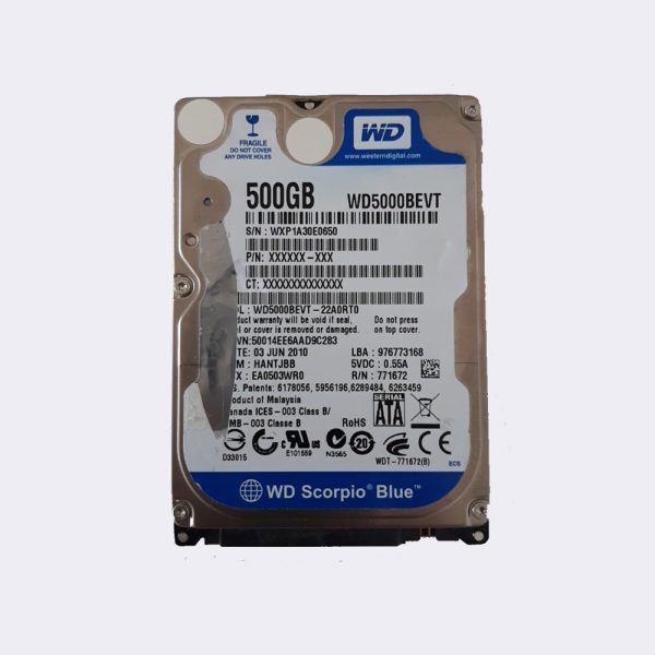 WESTERN DIGITAL WD5000BEVT 500GB
