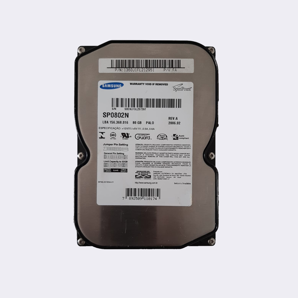 SAMSUNG SP082N 80GB