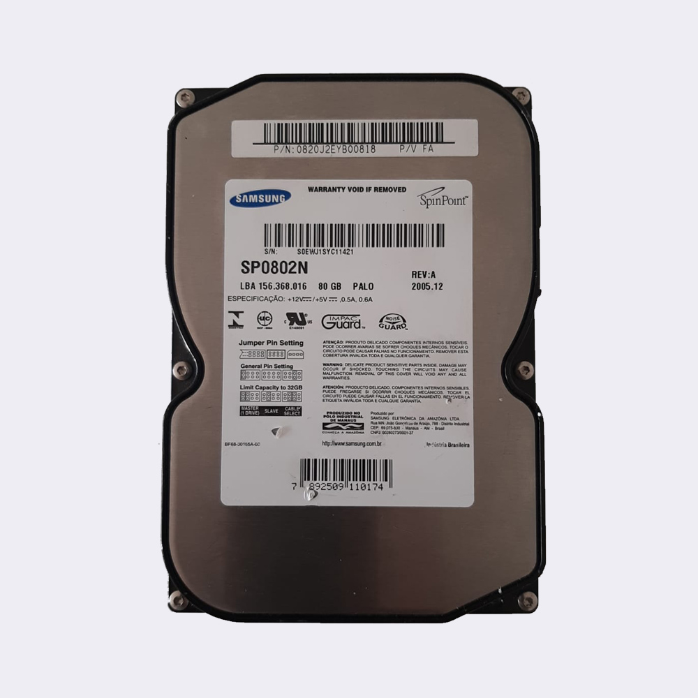 SAMSUNG SP0802N 80GB